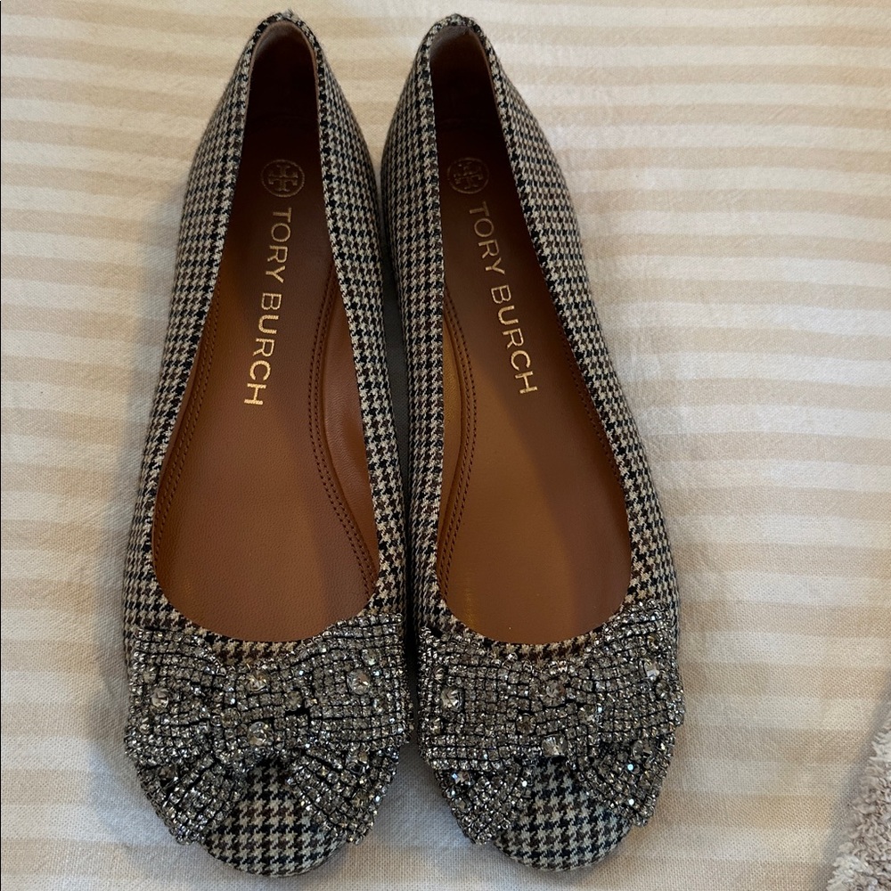 Tory Burch Eddie Rhinestone Flats